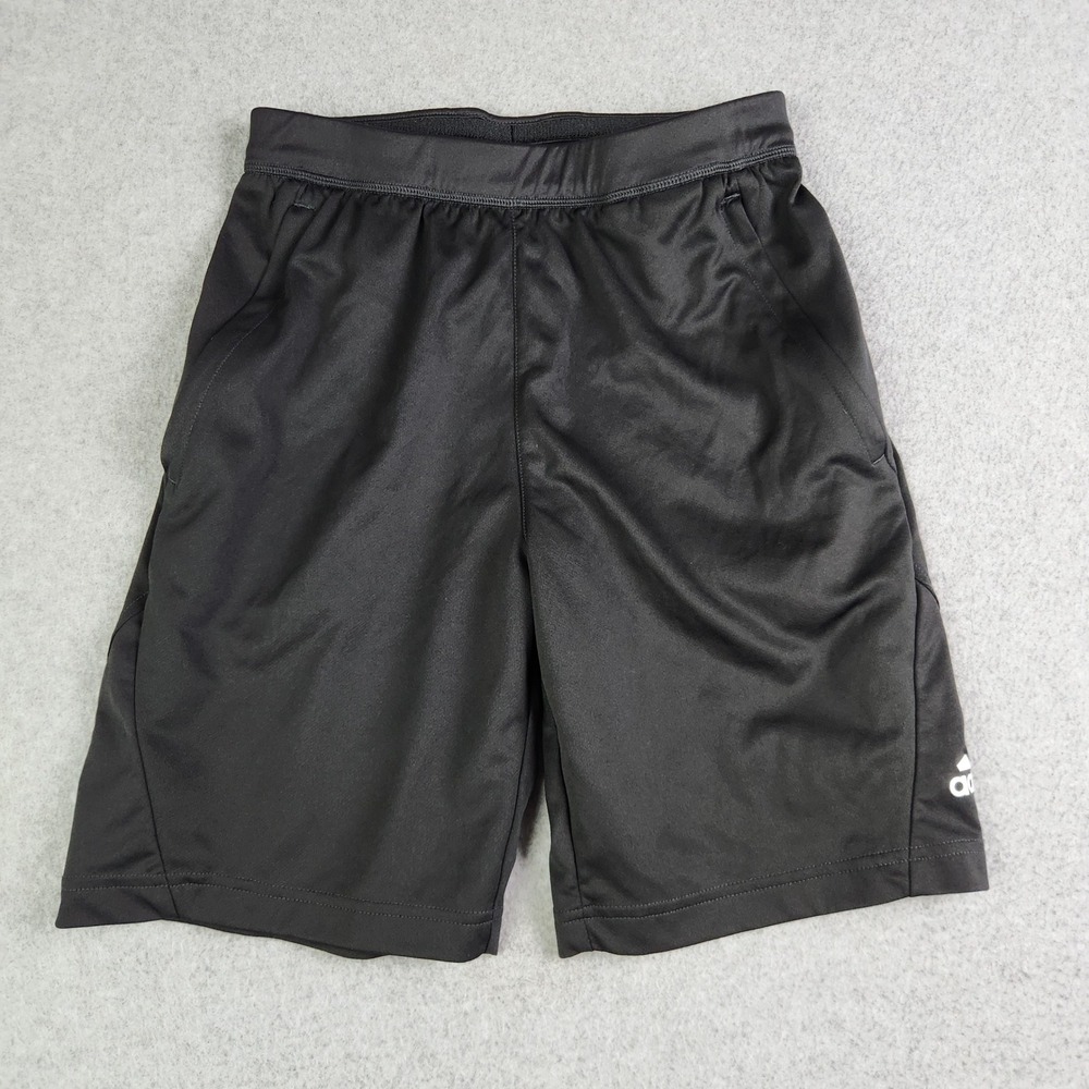 Adidas Athletic Shorts Mens Small Black Primegreen Activewear Running Workout
